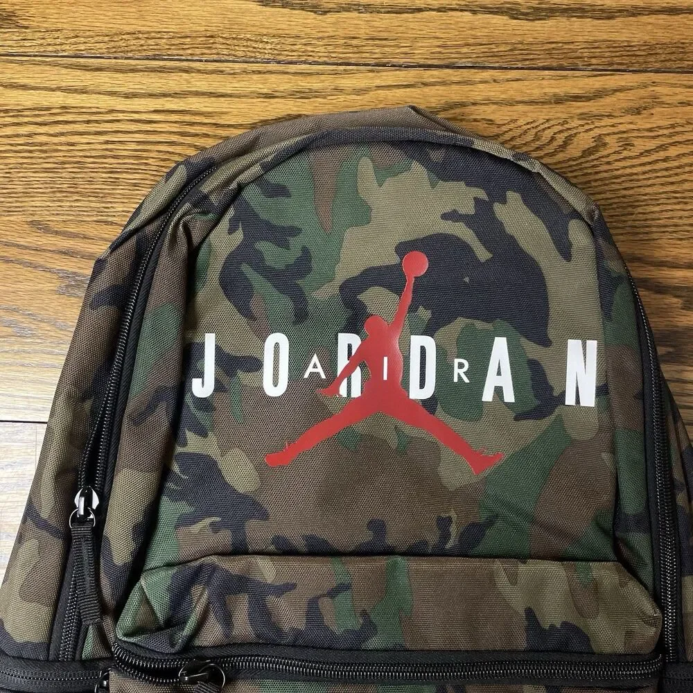 New NIKE AIR JORDAN Camo Jumpman Classic Backpack School Sports Bag 13” Laptop